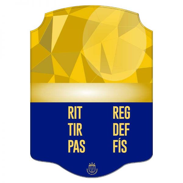 Carta FIFA personalizada dorada